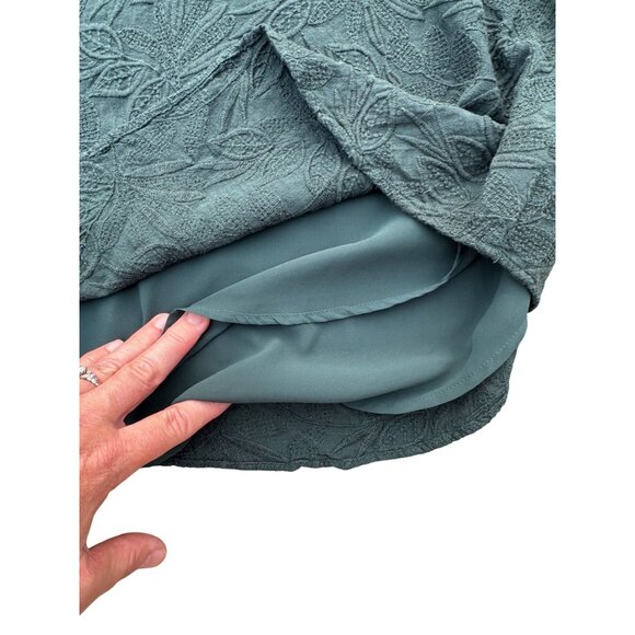 Loft Womens Green Embroidered Floral Sleeveless Strappy Tank Top Size M - Picture 5 of 7